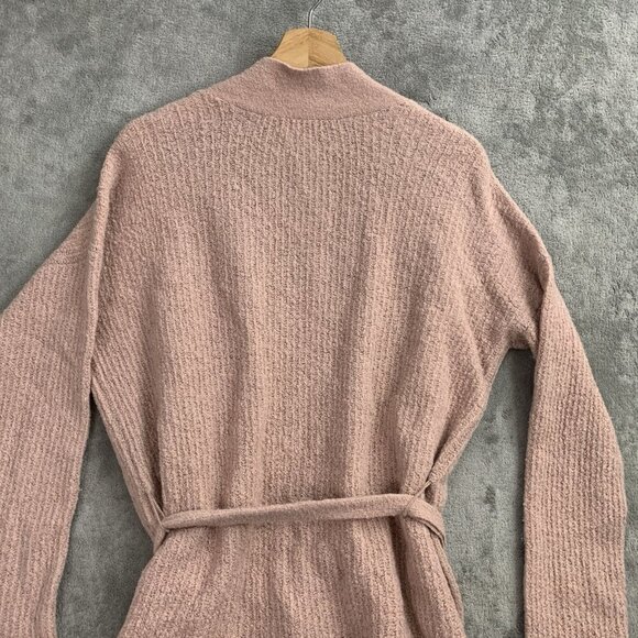 ATM Cardigan Womens Medium Blush Belted Long Sleeves Sweater Wool Cashmere Blend - Picture 11 of 11